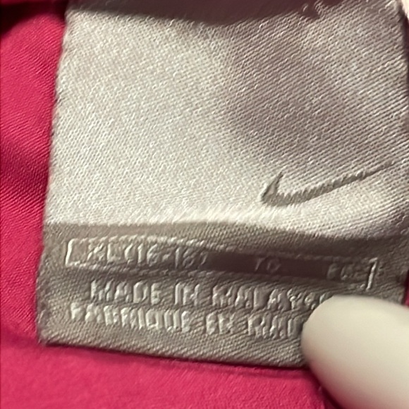 XL Nike pink white side stripe 4-pocket split ankle athletic track jogger pants - Picture 13 of 14